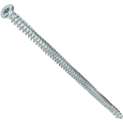 Imagen de AERZETIX Juego de 20 tornillos anclaje directo para hormigón Ø7.5x182mm cabeza fresada cónica con huella estrella T30 fijación directa sin tacos C48389