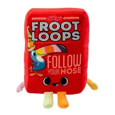 Imagen de Funko Pop! Plush: Kelloggs Froot Loops Cereal Box Juguete Suave Idea De Regalo Cumpleaños Mercancía Oficial Relleno Peluche para Niños Y Adultos Ideal Fans Ad Icons Novias
