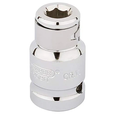 Imagen de Draper h bh/B cuadrada destornillador hexagonal Bit vaso de celebración (, azul, 5/16 1/2 inch