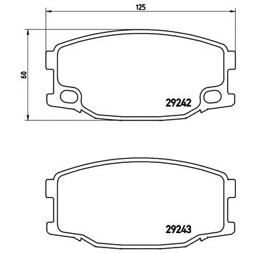 Imagen de BREMBO P 54 035 Juego de pastillas freno preparado para indicador desgaste sin accesorios