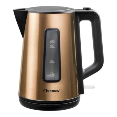 Imagen de Bestron Copper Collection Hervidor de Agua Sin Cable con Parada Automática, 2200 W, 1.7 litros, Acero Inoxidable