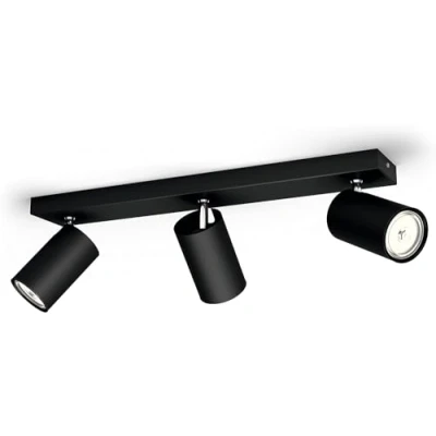 Imagen de Philips Lighting myLiving Foco eniluminación interior GU10, negro, sin bombilla