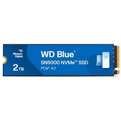 Imagen de Western Digital WD Blue SN5000 2TB SSD, M.2 2280 NVMe Disco Duro SSD con Velocidad hasta 5150 MB/s, PCIe Gen4, nCache Technology, Acronis True Image migración de Discos y clonación