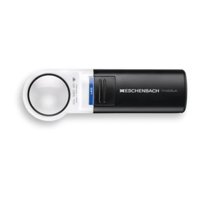 Imagen de Eschenbach HandyuxLED Lupa de Mano con iluminación LED (10 aumentos, diámetro la Lente: 35 mm)