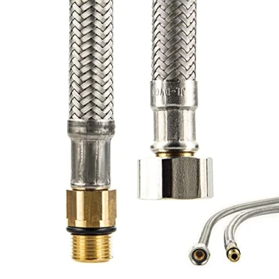 Imagen de Tecuro Manguera de conexión para fontanería (M12 x 1 corto 3/8&quot; ÜWM 350 mm)