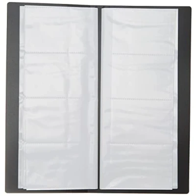 Imagen de exxo by HFP tarjeta de visita libro con eingeschweißten Fundas, color negro 275x120mm
