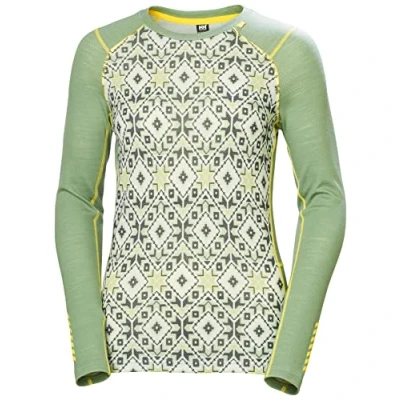 Imagen de Helly Hansen W Lifa Merino Midw Gra Crew, Camisa Mujer, Azul (Blue), M