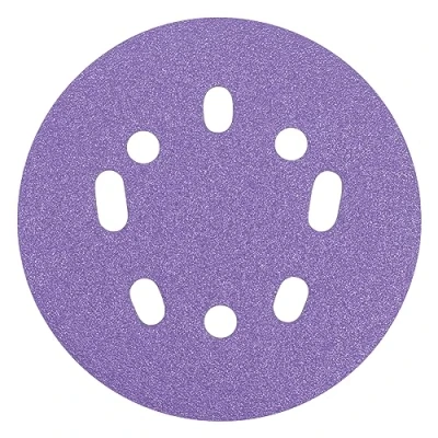 Imagen de Trend Discos de lija óxido aluminio 125 mm para lijadora órbital aleatoria, grano 240, AB/125/240A/B, paquete 50