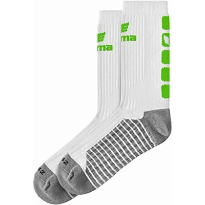 Imagen de erima 2181915 Calcetines, Unisex Adulto, Blanco/Green, 47 50