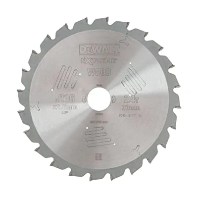 Imagen de DeWalt DT4310 QZ Hoja para sierra circular estacionaria, 216 x 30 mm, 24D ATB 5º