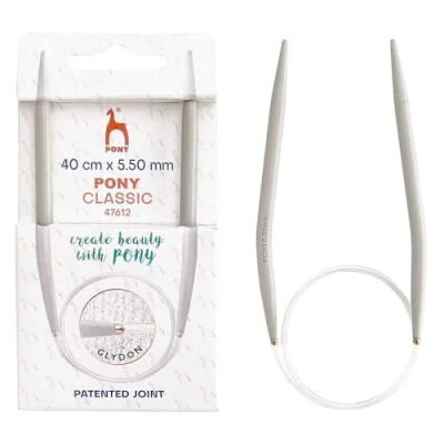 Imagen de Pony Classic Aluminio (40cm, 5.50mm) Circular Tejido de Punto Aguja 1 Pedazo