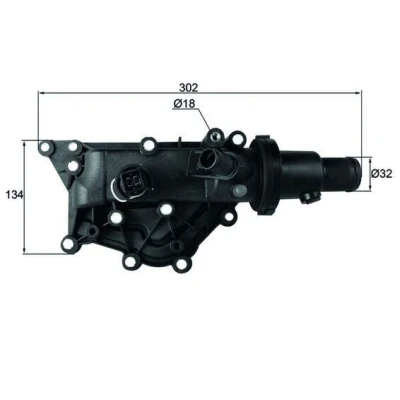 Imagen de MAHLE ORIGINAL TH 60 89 Termostato, refrigerante con junta sensor RENAULT: SCENIC 2, MEGANE 2 Coupe Cabriolet, 3