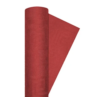 Imagen de Ciao Mantel de rollo papel damasco, rojo borgoña, sólido, color, 7m x 120cm (34021)