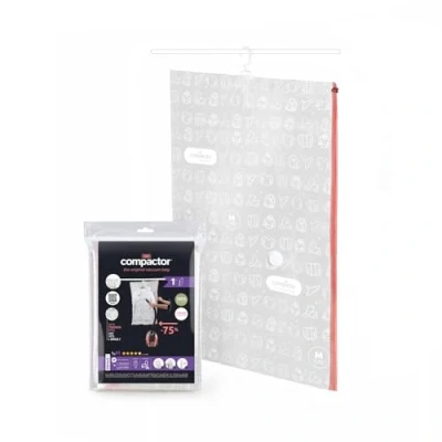 Imagen de Compactor Funda Al Vacío para Colgar, Espace Plus, Talla S, Transparente, RAN7430, Bolsa DE COMPRESIÓN : 0.065 mm LLDPE + NILON