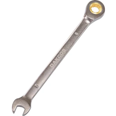Imagen de DAKCOS Llave Fija con Carraca Combinada de trinquete 8mm, Cr V 72 deintes
