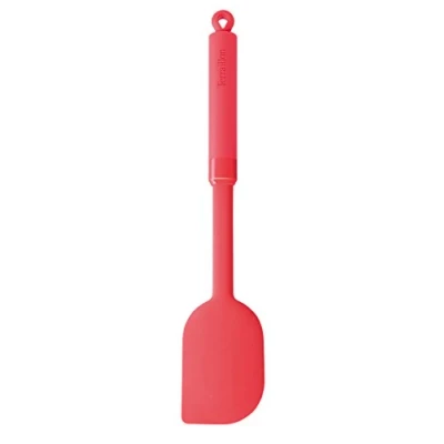 Imagen de Terraillon Espátula, utensilio de Uso Profesional y doméstico, con Anillo suspensión, Express Your Chef, Silicona, cítricos.
