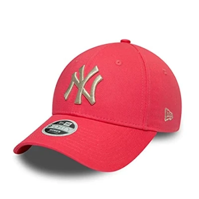 Imagen de New Era York Yankees MLB Cap 9Forty verstellbar Basecap Damen Kappe Metallic Logo Pink One Size