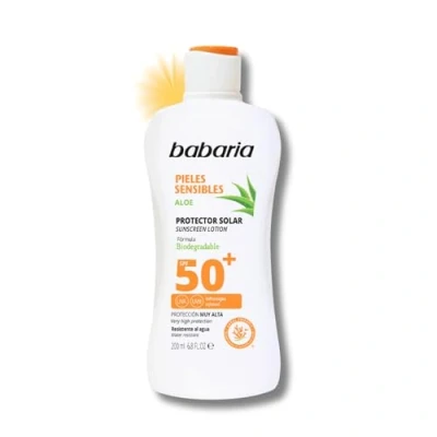Imagen de Babaria Leche Protector Solar Sensibles SPF50+ 200 ml
