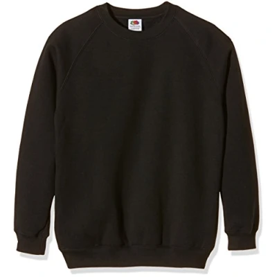 Imagen de Fruit of the Loom Ss115b Sudadera, Negro, 12 13 Años para Niñas