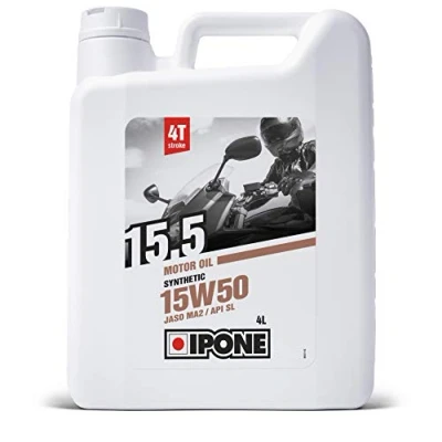 Imagen de IPONE Aceite Moto 4 Tiempos 15W50 15.5 4L Semisintético Protección del Motor Lubricación Óptima