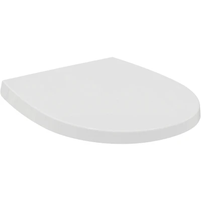 Imagen de Ideal Standard universal, Asiento WC curvo de inodoro redondeado con cierre amortiguado, Antibacteriano, Desenganche rápido, E3355HY, Urea, Blanco
