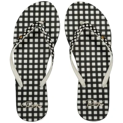 Imagen de Roxy Portofino III, Sandalia Mujer, Black White Checker, 39 EU