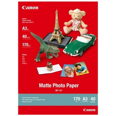Imagen de Papel Fotográfico Mate Canon Mp 101 A3 40 Hojas