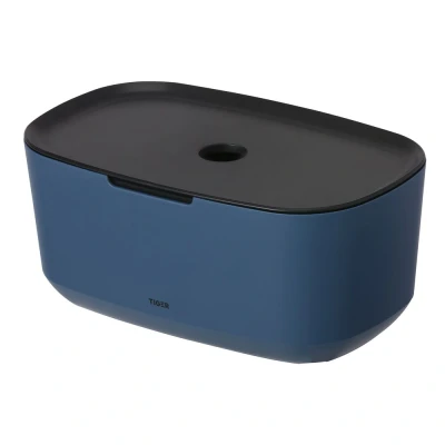 Imagen de Tiger Tess Caja de almacenamiento con tapa Azul / Negro
