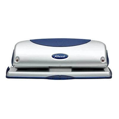 Imagen de REXEL 2100754 Taladro 4 agujeros gama PREMIUM modelo P425 color plata/azul