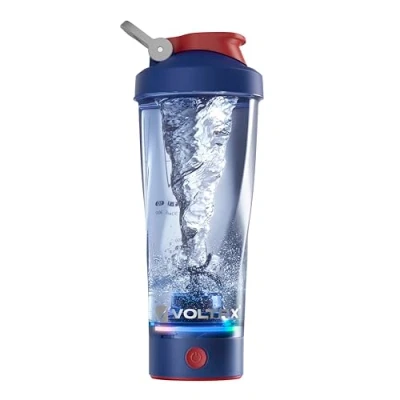 Imagen de VOLTRX Botella eléctrica VortexBoost Mezclador de batido proteínas recargable USB C portátil, tazas coctelera para batidos y reemplazo comidas, sin BPA, impermeable