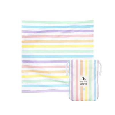 Imagen de Toalla Playa XXL Microfibra Cabana Rainbow Pastel