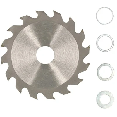 Imagen de KOTARBAU® Disco de corte para madera, 16 dientes, Ø 125 mm, cierra circular, Hoja sierra, Discos corte, Hojas sierra acero duro, Incluye 4 anillos reducción