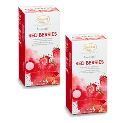 Imagen de Ronnefeldt Teavelope Pack de 2 bayas rojas Té frutas aromatizado x 25 2,5 g té.