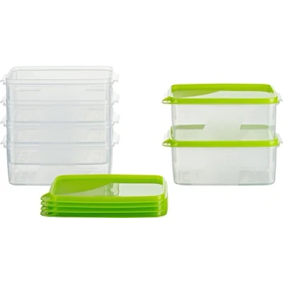 Imagen de MiraHome Caja de congelación (0,75 L, rectangular, 6 unidades), color verde