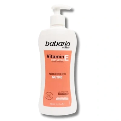 Imagen de Babaria Crema Corporal Con Vitamina E Body Milk 400ml Hidratante Hombre Y Mujer Cuerpo
