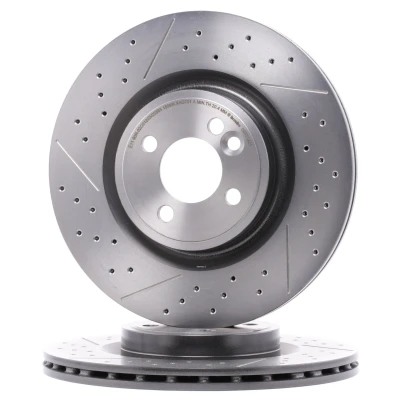 Imagen de BREMBO COATED DISC LINE 09.B754.21 Disco de freno 316 22 4 ventilación interna, ranurado/perforado revestido altamente carbonizado MINI: Hatchback
