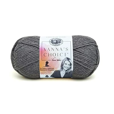 Imagen de Lion Brand Yarn Company 1 Pieza Hilo Vanna&#039;s Choice, Gris carbón