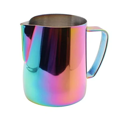Imagen de Dianoo Jarra De Espuma Leche Acero Inoxidable Chapada En Titanio Multicolor 350ML