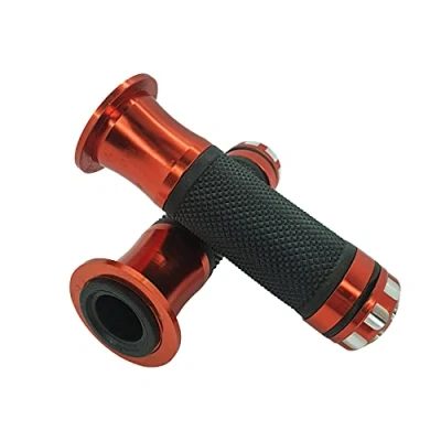Imagen de one by Camamoto cód. 77344316E Kit Set par puños Verve Color Negro/Naranja Compatible con Motos y Scooters, Agarre óptimo Producto de fácil instalación, ø Izquierda 22 mm/Derecha 25 mm Largo.