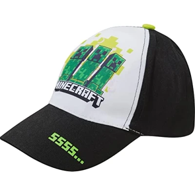 Imagen de Minecraft Gorra de béisbol (AS3, Numeric, Numeric_56), Negro