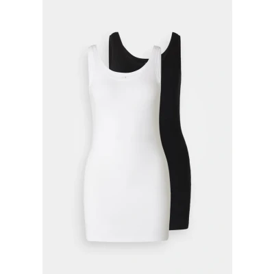 Imagen de ONLY Onllive LOVE NEW LONG 2 PACK Top, Mujer, Talla: XL, Black/white