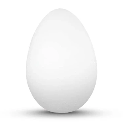 Imagen de Netuno 10 Huevos de poliestireno 8 cm Color Blanco Ideales para decoración Pascua Manualidades Modelado como Regalo