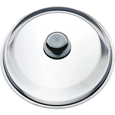 Imagen de WMF Tapa de Vidrio Para Sartenes Con Pomo Acero, Cristal Pyrex, 24 cm diámetro