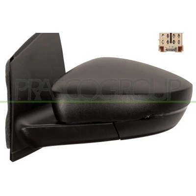 Imagen de Espejo retrovisor Prasco VG0237114 izquierda negro manual ajustable desde interior VOLKSWAGEN: Polo V Hatchback
