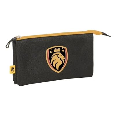 Imagen de Safta Kings League Ultimate MÓSTOLES Portatodo Triple, Estuche Infantil, Niño, Ideal para Niños en Edad Escolar, Cómodo y Versátil, Calidad Resistencia, 22x3x12 cm, Color Negro