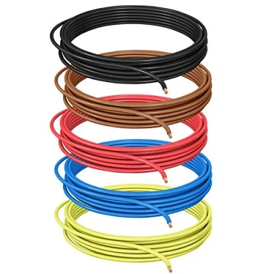 Imagen de DCSk Cable para vehículos 1,00 mm² 10 m FLRY B asimétrico Surtido 5 Colores 1.00 de Coche Trenzado Rojo Negro Azul marrón Amarillo 1 mm2