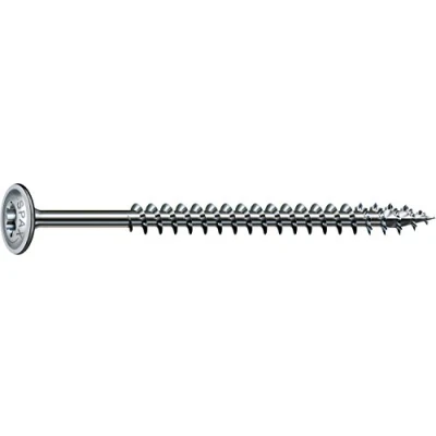 Imagen de SPAX T STAR Plus 251010600805 Tornillo para madera, 6,0 x 80 mm, 100 unidades, cabeza de placa, rosca parcial, 4CUT, WIROX A3J
