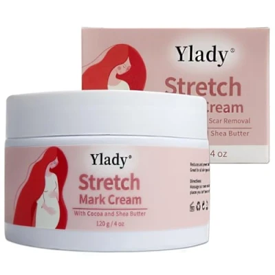Imagen de crema Antiestrias Embarazo 120g/4oz Stretch marks cream para las estrias, de embarazo, corporal embarazadas estrias eliminar la estrías blancas y rojas en barriga, Caderas, Pecho