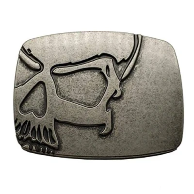 Imagen de Xwest Hebilla de cinturón Vintage Skull Belt Buckle Cowboy Buckles