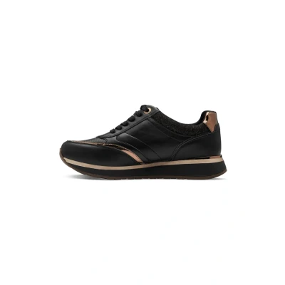 Imagen de Tamaris Zapatillas para Mujer con Plantilla Extraíble, Negro/Cobre, 39 EU
